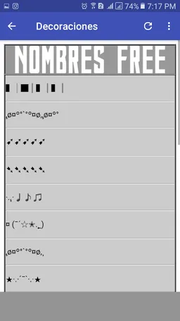Nombres Free Gratis screenshot 5