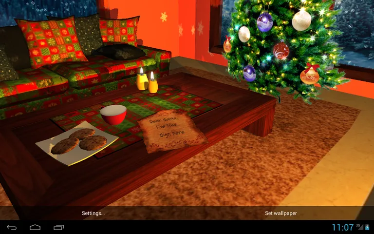 3D Christmas Fireplace HD Live Wallpaper screenshot 7