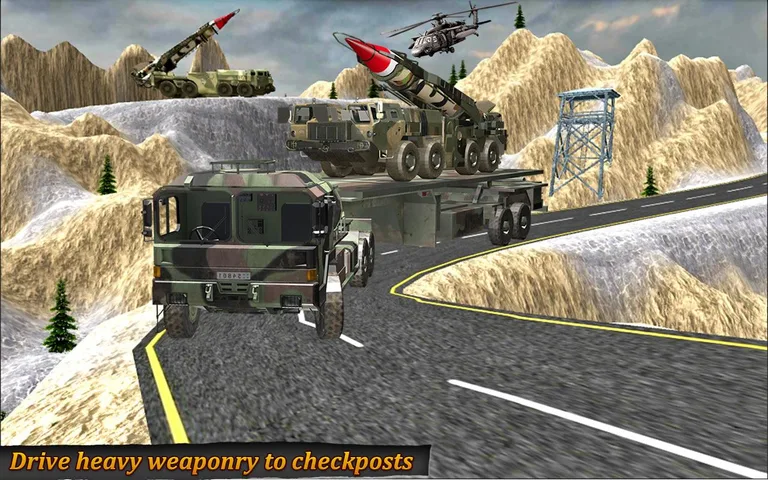 Army missile transport Driver screenshot 6