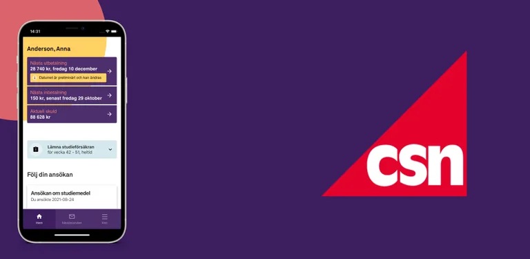 CSN Mina sidor cover image