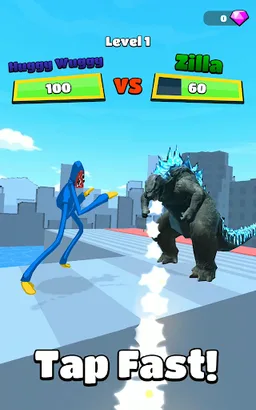 Kaiju Run - Dzilla Enemies screenshot 2
