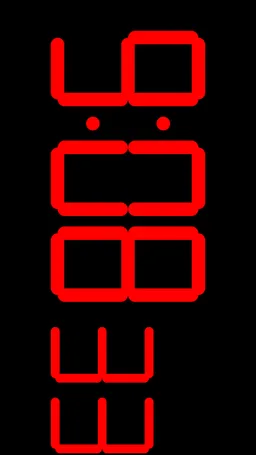 Digital Clock Seconds screenshot 1