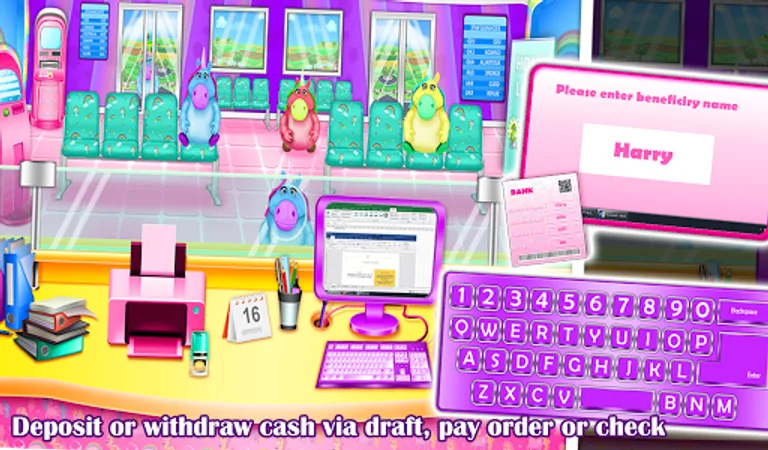 Basic Banking & ATM simulator with Mr Fat Unicorn screenshot 8