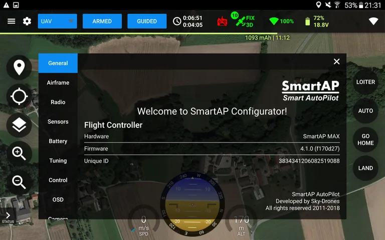 SmartAP GCS screenshot 7