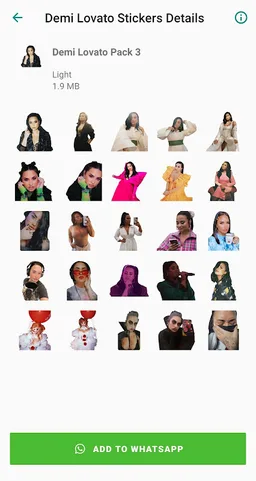 Demi Lovato Stickers App on WA screenshot 1