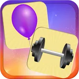 Educational games: light heavy icon