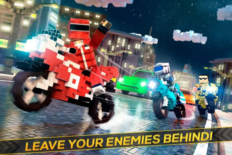 Blocky Superbikes Race Game - Motorcycle Challenge screenshot 2