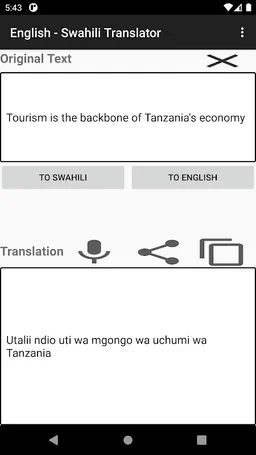 English - Swahili Translator screenshot 5