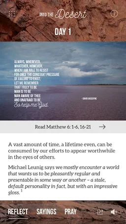 Lent Study - Into The Desert screenshot 8