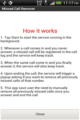 Missed Call Remover Ad screenshot 3