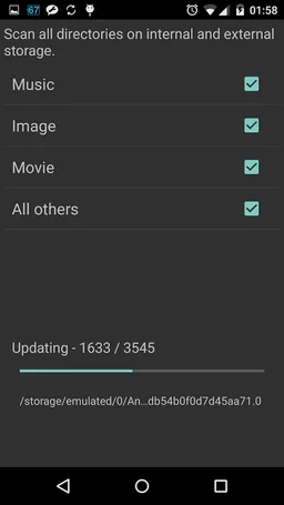 media.Re.Scan: media scanner for android2.3 to 7.1 screenshot 3