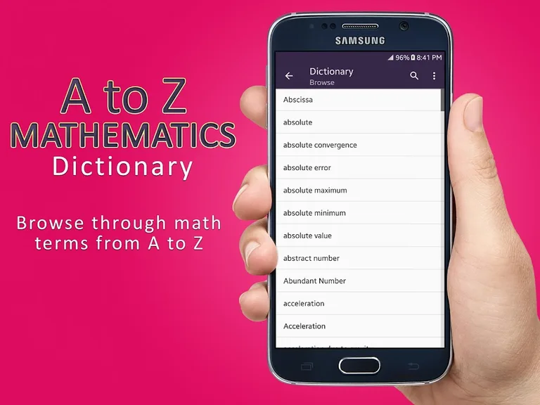 Mathematics Dictionary screenshot 1