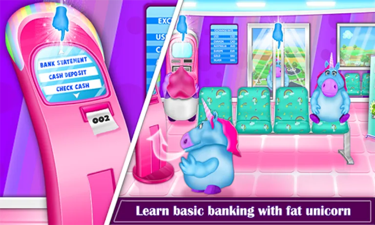 Basic Banking & ATM simulator with Mr Fat Unicorn screenshot 2