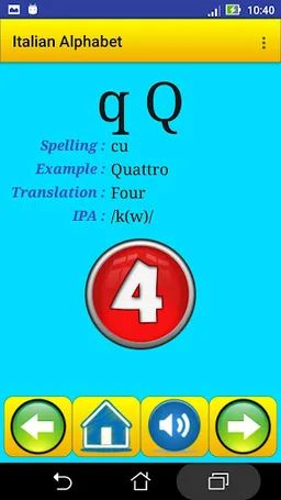 italian alphabet for students screenshot 16