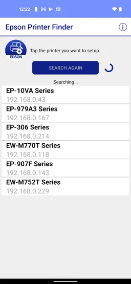 Epson Printer Finder screenshot 1