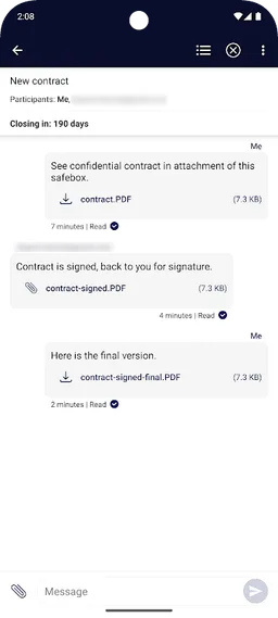 XM SendSecure screenshot 2