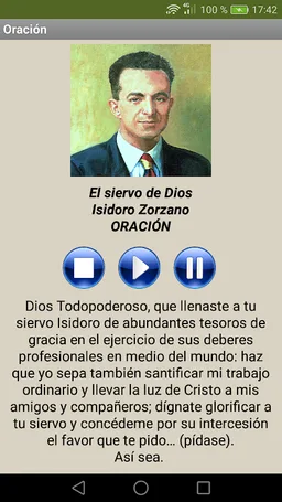 Isidoro Zorzano novena screenshot 4