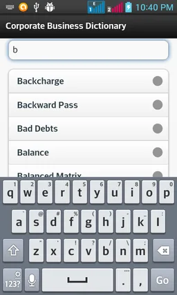 Corporate Business Dictionary screenshot 2