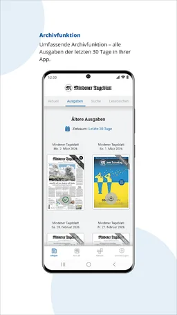 Mindener Tageblatt screenshot 8