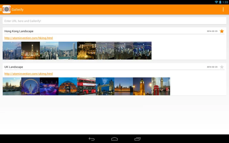 Gallerify (webpage to gallery) screenshot 1