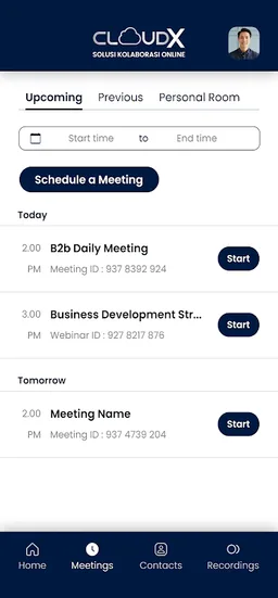 CloudX Meeting screenshot 1