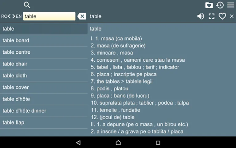 English Romanian Dictionary screenshot 3