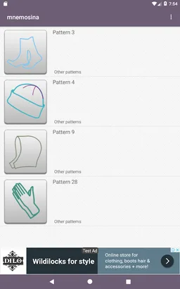 Mnemosina knitting patterns screenshot 20
