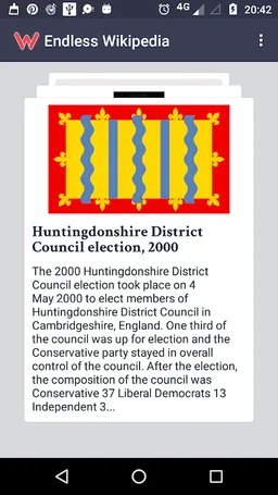 Endless Wikipedia Articles screenshot 2