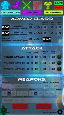 StarFinder Character Sheet screenshot 6