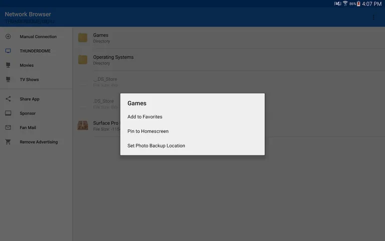 Network Browser screenshot 5