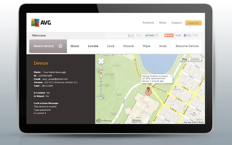 Tablet AntiVirus Security FREE screenshot 1