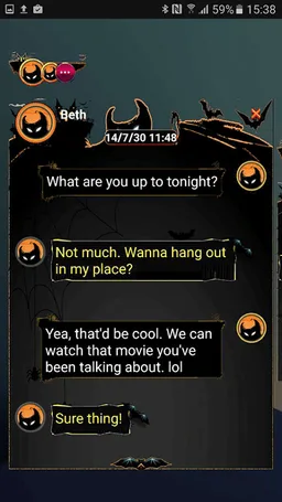 Handcent Skin(Happy Halloween) screenshot 2