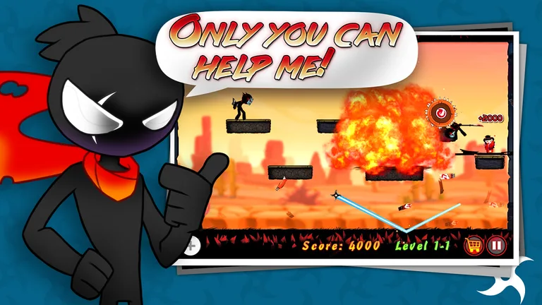 Stickman Ninja Warriors screenshot 1
