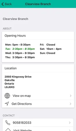 Oakville Public Library screenshot 4