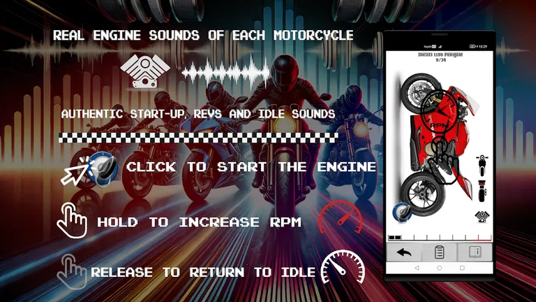 Motorcycles - Engines Sounds screenshot 2