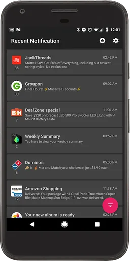 Recent Notification screenshot 5