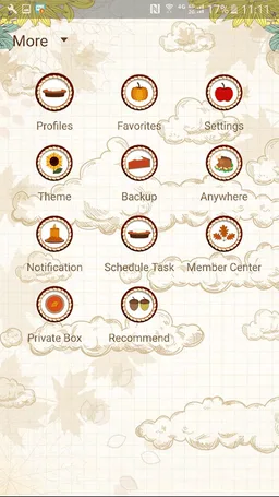 Handcent Skin Thanks Giving 2 screenshot 7