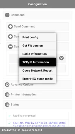Honeywell RP4/RP2 Configuration screenshot 4