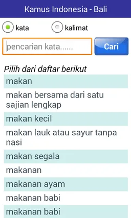 Kamus Indonesia - Bali screenshot 3