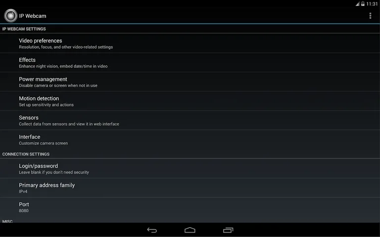 IP Webcam screenshot 4