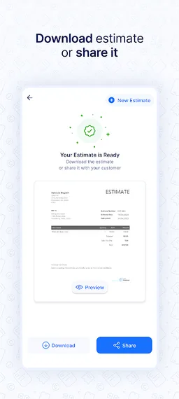 Estimate Generator - Zoho screenshot 3