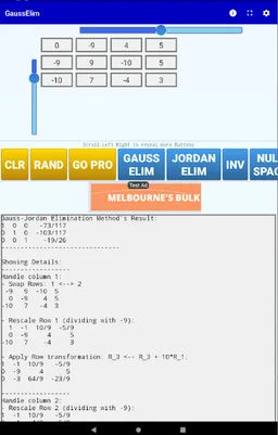 Gauss Elimination Calculator screenshot 8