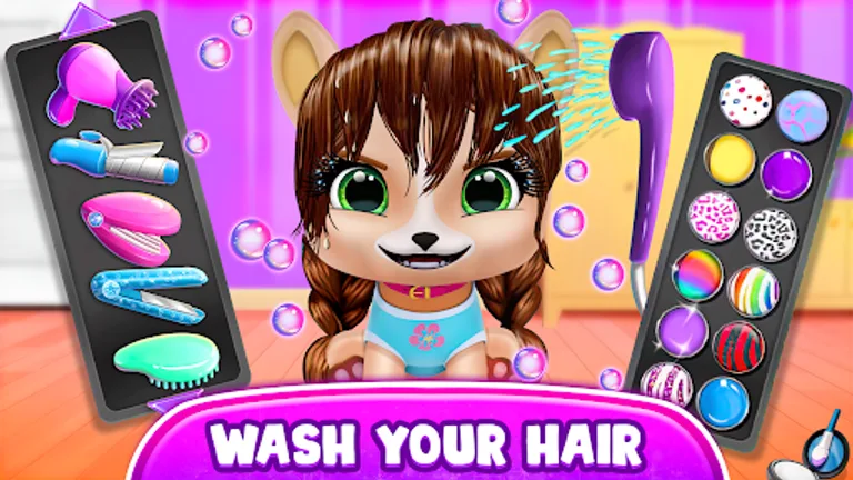 Hairstyle: pet care salon game screenshot 7