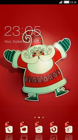Santa Claus Launcher Theme screenshot 1