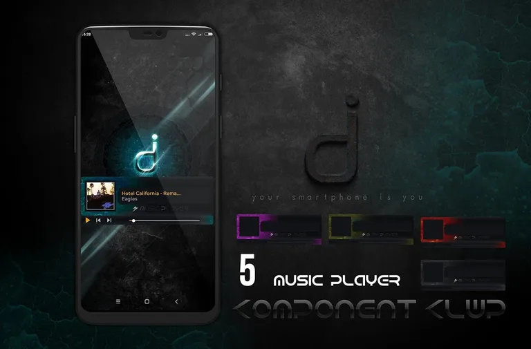 Komponent MusicPlayer  klwp screenshot 1