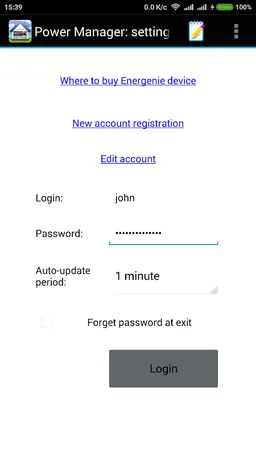 Energenie Power Manager screenshot 2