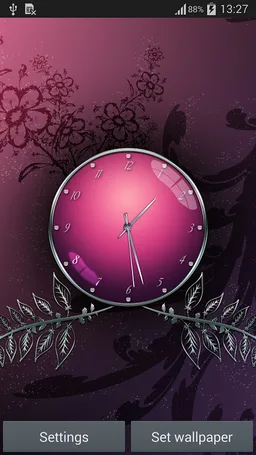 Free Pink Clock screenshot 13