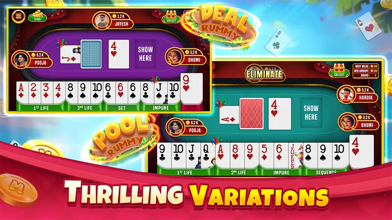 Indian Rummy Offline Card Game screenshot 2