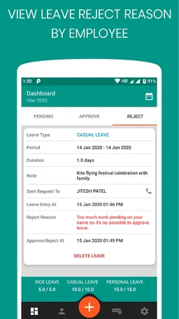 Leave Application screenshot 8