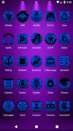 Blue and Black Icon Pack ✨Free✨ screenshot 8